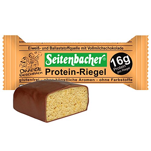 Seitenbacher Protein Riegel Orange, 12er Pack (12 x 60 g)